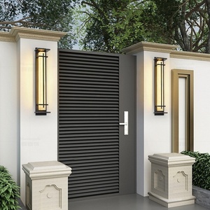 ไฟสวนกลางแจ้งทันสมัยสว่างพิเศษ โคมไฟติดผนังแบบยาว ทำจากอะลูมิเนียม กันน้ำ เหมาะสำหรับวิลล่า ลานบ้าน ประตูรั้ว ระเบียง ใช้งานกลางแจ้ง - Product Image 4