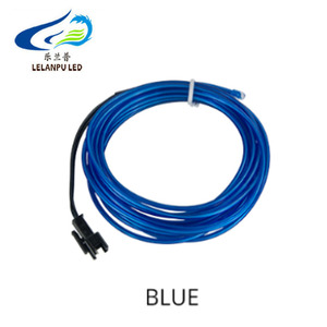EL alambre frío línea Flexible luces del <span class=keywords><strong>coche</strong></span> 12V 12V LED de neón 1M 3M 5M atmósfera luz fría luz franja decoración Interior lámparas de <span class=keywords><strong>coche</strong></span> - Product Image 6