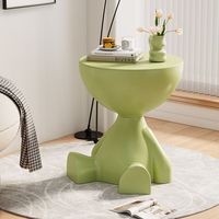 Table basse créative et mobile en forme d'ours en peluche, table d'appoint de rangement pour enfants et adolescents, étagère pour chambre, balcon, maison
