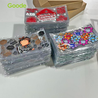 Gobelets Goode 16oz UV pour emballages de gobelets en PET, écologiques, imperméables, dessins animés, durables, logo personnalisé, qualité ultra-élevée, transparents