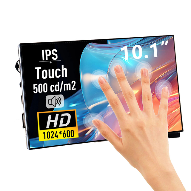 High Quality 10.1Inch Capacitive 10 Touch Points DVI/USB Interface 16:9 Industrial LCD Touch Screen Monitor Embedded Open Frame