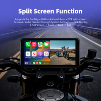 Écran de moto 6,25 pouces avec haut-parleur intégré amovible, Bluetooth, écran partagé, CarPlay sans fil, Android Auto