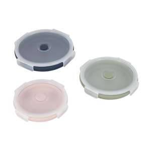 Juego de Tazones Plegables de Silicona de Grado Alimenticio, Duraderos, 3 Piezas, para Almacenamiento de Alimentos y Conservación de la Frescura - Product Image 6