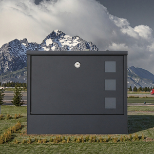 Boîte aux lettres murale sécurisée en acier inoxydable, étanche, pour colis et courrier |   Boîte aux lettres de bureau durable avec serrure à clé - Product Image 2