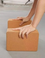 Syntus Kork Yoga Block & Gurt Set 2-teilig Hochdichte Weiche Rutschfeste Yoga-Blöcke 9x6x4 Zoll 8FT Metall D-Ring Gurt für Pilates