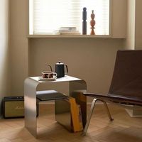 Table basse en métal au design moderne, style table de chevet, meuble portable pour salon, usage domestique, extérieur et commercial