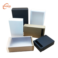 Emballage en carton kraft recyclable de luxe avec logo personnalisé, estampage rigide, pour parfums, bijoux, bougies, chocolats, chaussettes, sous-vêtements