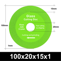 Lame de scie diamantée fine SUBORUI 4 pouces 100 mm 115 mm en verre de jade vert pour la coupe du marbre, des carreaux de céramique et du verre