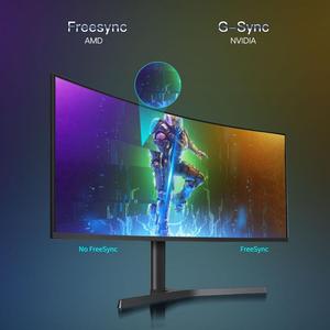 شاشة عرض منحنية فائقة الوضوح شاشة عرض منحنية 34 بوصة VA * من نوع DP WQHQ - Product Image 5