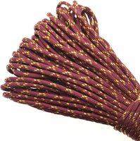 Cordon en nylon doré et argenté durable de 100 pieds, 550 fils, 7 brins, 19 couleurs, cordon de parachute robuste de 4 mm, toutes saisons