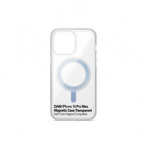 Custodia Magnetica Trasparente DAM per iPhone 16 Pro Max Compatibile con Colori - Product Image 1