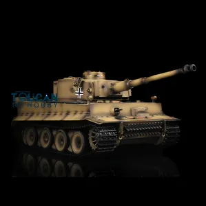 HENG LONG 1/16 7.0 Tiger I RC Tank 3818 360 Turret Barrel Recoil Panzer-Spielzeug für Jungen