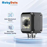 Lecteur de codes-barres fixe industriel Mobydata FS44XX avec source de lumière rouge et blanche pour la numérisation à grande vitesse sur convoyeur