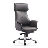 Chaise de bureau exécutive moderne en cuir, réglable, avec design ergonomique, pivotant à 360 degrés et accoudoirs ajustables, vente en gros