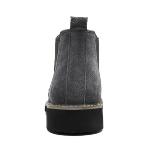 <span class=keywords><strong>Stivali</strong></span> Chelsea <span class=keywords><strong>Neri</strong></span> in Pelle Scamosciata da Uomo, Stile Moda, Taglie 45-46, Vendita all'Ingrosso e su Misura - Product Image 3