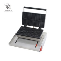 Fabricant de gaufre à bulles belge rectangulaire Commercial crêpières électriques