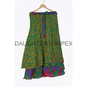Jupe midi élégante vintage en soie à sequins, respirante et écologique, tendance, sexy, pour femme, robe d'été, taille naturelle, pour mariage - Product Image 3