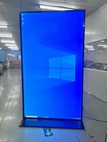 Pantalla LCD Publicitaria de 75, 85 y 98 Pulgadas, 4K Full HD, Wifi, Táctil, con Soporte de Pie, Señalización Digital