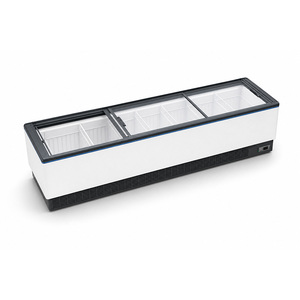 Congelador Comercial Tipo Isla con Tapa de Vidrio de 1000L para Alimentos Congelados, Refrigerante Ecológico R290, Control Digital para Supermercados e Hipermercados ISL-0 - Product Image 4
