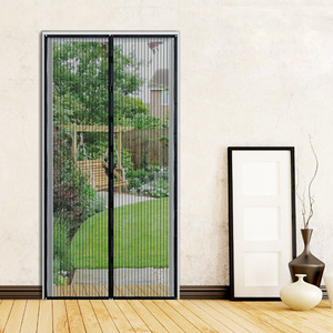 Cortina de malla antimosquitos de tamaño personalizado, <span class=keywords><strong>puerta</strong></span> de pantalla magnética con tachuelas - Product Image 1