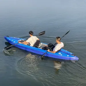 Tragbares leichtes aufblasbares See kajak Lack Kajak mit Paddel und Sitz
