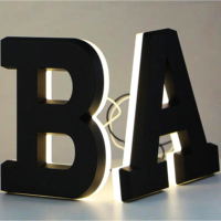Lumi Re personnalisé haute luminosité 3D métal canal lettre signe LED caractères lumineux pour la maison entreprise hôpital parc fabriqué à partir de PVC