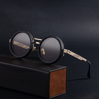 Lunettes de soleil polarisées ND rondes réglables avec logo personnalisé de créateur de mode, lunettes de soleil UV400 pour femmes et hommes