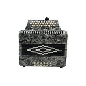 Accordéon Diatonique Professionnel OEM 31 Boutons & 12 Volets, Gris Celluloïd Blanc, Modèle JB3112A pour Étudiants - Product Image 1