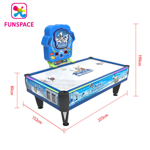 Table de Hockey Air bleu à pièces de monnaie pour 2 joueurs, <span class=keywords><strong>jeux</strong></span> interactifs pour enfants et adultes, nouveau Design - Product Image 4