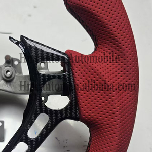 Volant de voiture en cuir perforé et fibre de carbone avec LED pour Nissan GTR 35 - Vente en gros - Offre spéciale - Product Image 3