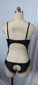 <span class=keywords><strong>Femmes</strong></span> chaudes poitrine ouverte femme body Teddy chaud érotique Sexy dentelle Lingerie - Product Image 6