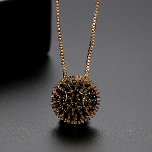Set di <span class=keywords><strong>Gioielli</strong></span> LUOTEEMI con Girasole e Zirconi Colorati per Ragazze, Set di Orecchini e Collana, Nuova Moda - Product Image 4