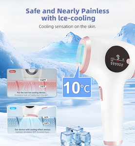 <span class=keywords><strong>Depiladora</strong></span> Láser de Fotorejuvenecimiento Portátil, Dispositivo de Depilación IPL Indoloro con Enfriamiento por Hielo y Tecnología de Doble Pulso para Uso Doméstico - Product Image 3