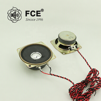 Haut-parleur carré large bande FCE 66x66mm 8Ω 3W pour enceinte Bluetooth/Voix intelligente/Alarme de sécurité/Système de conférence