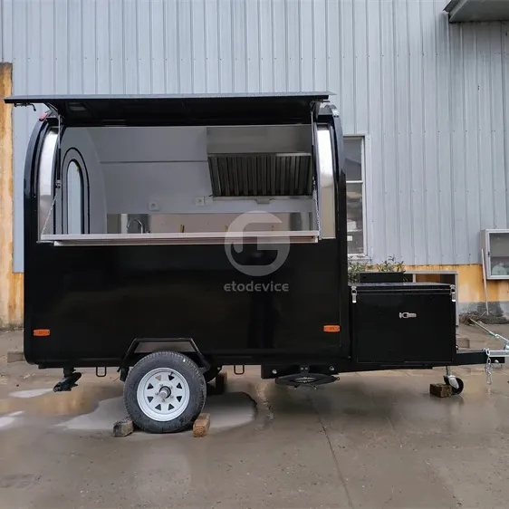 Coche de comida móvil de estilo moderno Camión de comida caliente a la venta