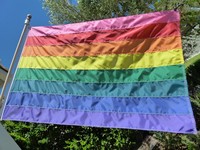 Drapeau de tissu tissé de dinde de broderie