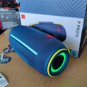 Altavoz Super Heavy Bass <span class=keywords><strong>P</strong></span> Pro 16, Altavoz Activo Inalámbrico BT para Exteriores, Portátil, Resistente al Agua, con Luces LED de Colores para <span class=keywords><strong>P</strong></span> PRO16 - Product Image 1