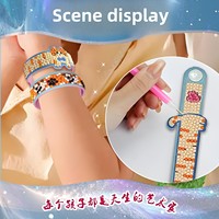 5D EVA Diamant Peinture Bracelets Kit DIY Dot Artisanat Matériel pour Enfants Creative Pâte Bracelets Jouets