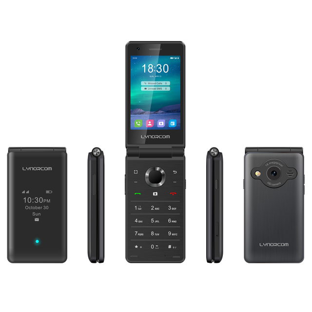 4.1" HD Dual Screen Kosher Flip Phone 4G Android OS Smartphone LTE Flip Cell Phone Dual Sim Unlock Folding Mobile Phone