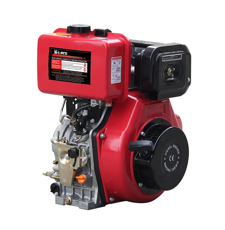 Air-cooled single cylinder 12 hp diesel fuel 4 stroke engine