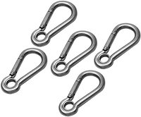 M4-M12 en acier inoxydable pivotant pince à ressort trou pour les yeux mousqueton mousqueton pour hamacs Camping randonnée pêche