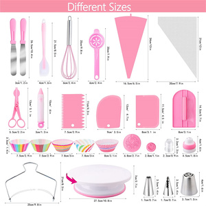 305pcs Cake Decorating Supplies Kit Cake Pan <b>Turntable</b> <b>Stand</b> Piping Tips Set Custom Cake Tool Set with Baking - Product Image 6