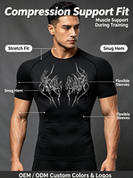 Nouveau style T-shirt de sport à séchage rapide, sous-vêtement de course, couche de base pour la gym, entraînement, respirant, anti-transpiration, élastique et ajusté pour homme