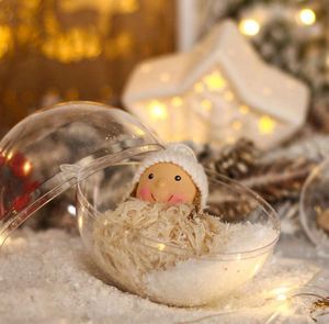 Ornements suspendus en plastique transparent d'usine, boules transparentes, décorations de Noël, Bolas De Navidad - Product Image 4