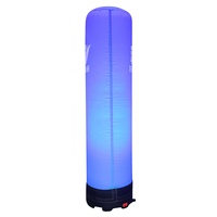 Pilier publicitaire gonflable de colonne et de tube de 1.8M LED pour la promotion visuelle extérieure pour les mariages et les cadeaux de remerciement