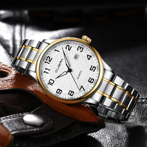 <span class=keywords><strong>Reloj</strong></span> Cuena 6110 con Movimiento de Cuarzo para Parejas, Correa de Acero Inoxidable, Deportivo, de Negocios, con Fecha Automática y <span class=keywords><strong>Manecillas</strong></span> Luminosas - Product Image 4