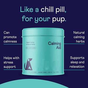 Canapa biologica ed erbe naturali aiuto calmante integratore per cani, sapore di fegato di manzo, 90 masticazioni morbide per alleviare l'ansia del cane - Product Image 3