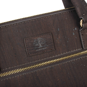 ELEECHOO-Bolso de cuero de corcho Vintage para hombre, bolso de viaje informal/de negocios, maletín marrón personalizado directo de fábrica - Product Image 5
