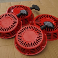 Vente en gros OEM Accessoires en fer et caoutchouc de haute qualité 188F GX200 Rouge Démarreur à rappel pour moteur Pièces de générateur à essence Garantie 1 an