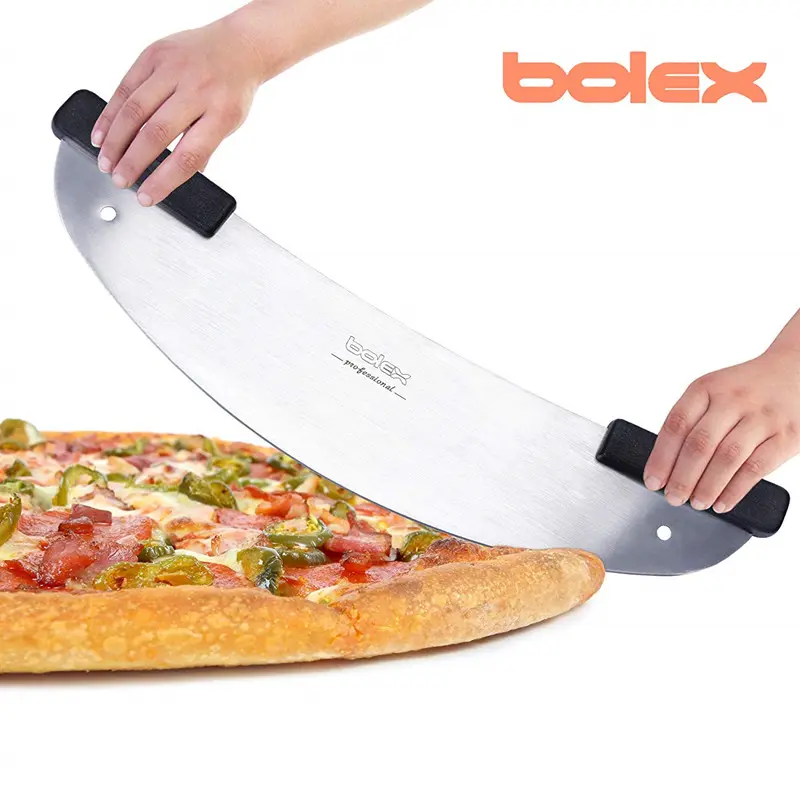 Pizza rocker cutter käse messer werkzeuge gebäck backen backen werkzeuge liefert messer spatel gezackten brotmesser kuchen messer teig teiler